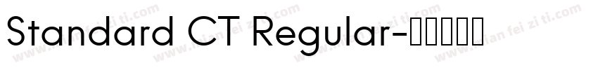 Standard CT Regular字体转换